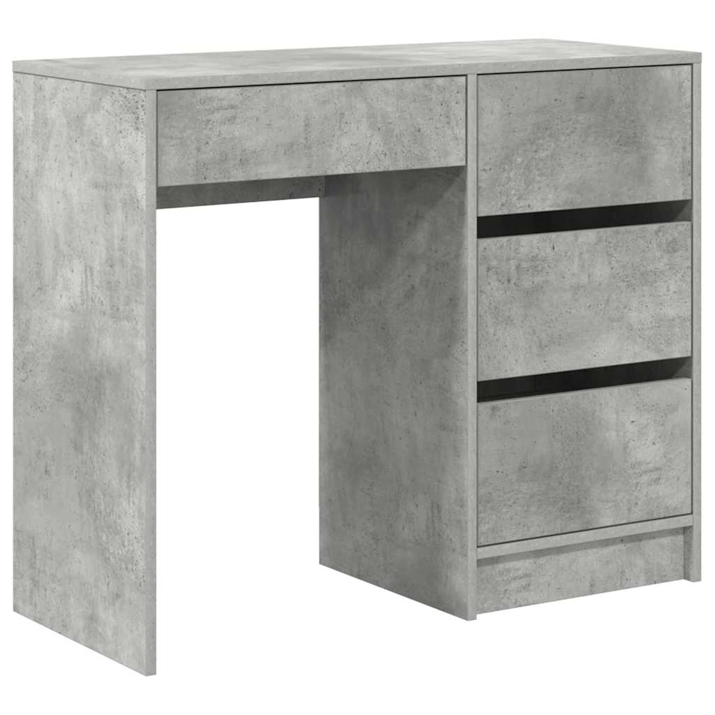 Desk Concrete Grey Engineered Wood 90 x 37.5 x 75 cm