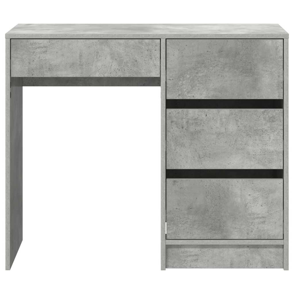 Desk Concrete Grey Engineered Wood 90 x 37.5 x 75 cm