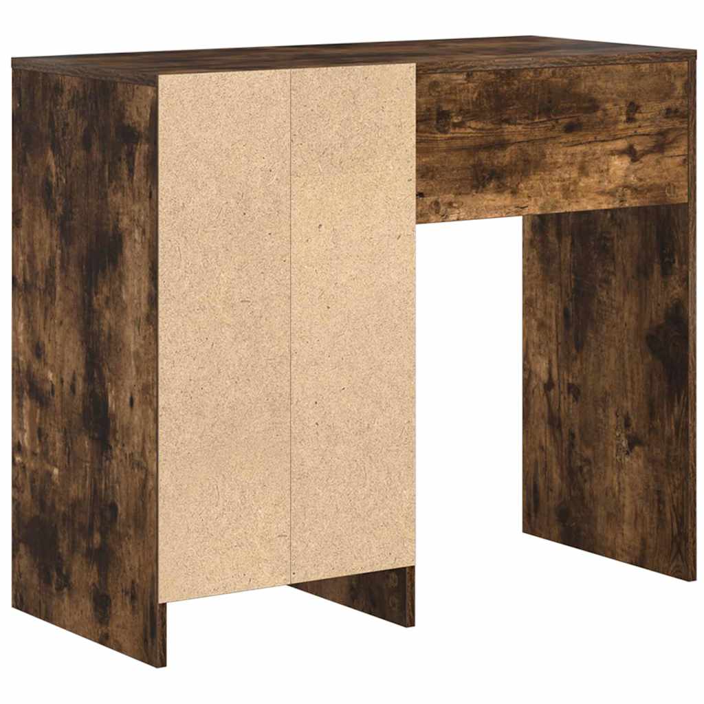 Desk Smoked Oak Engineered Wood 90 x 37.5 x 75 cm
