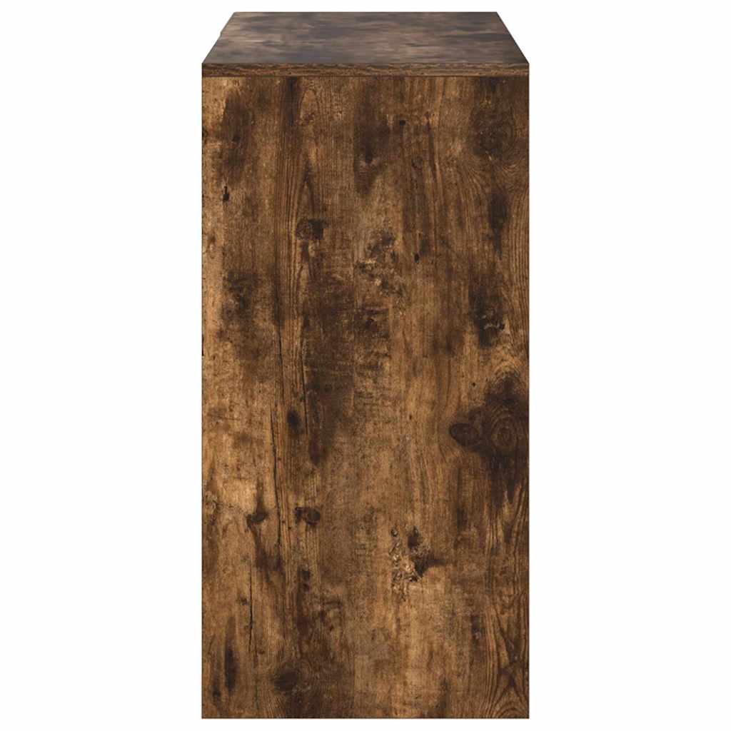 Desk Smoked Oak Engineered Wood 90 x 37.5 x 75 cm