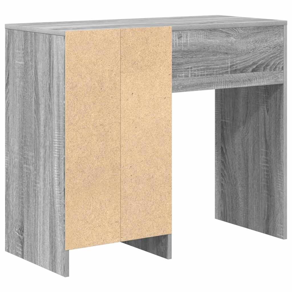 Desk Grey Sonoma Engineered Wood 90 x 37.5 x 75 cm
