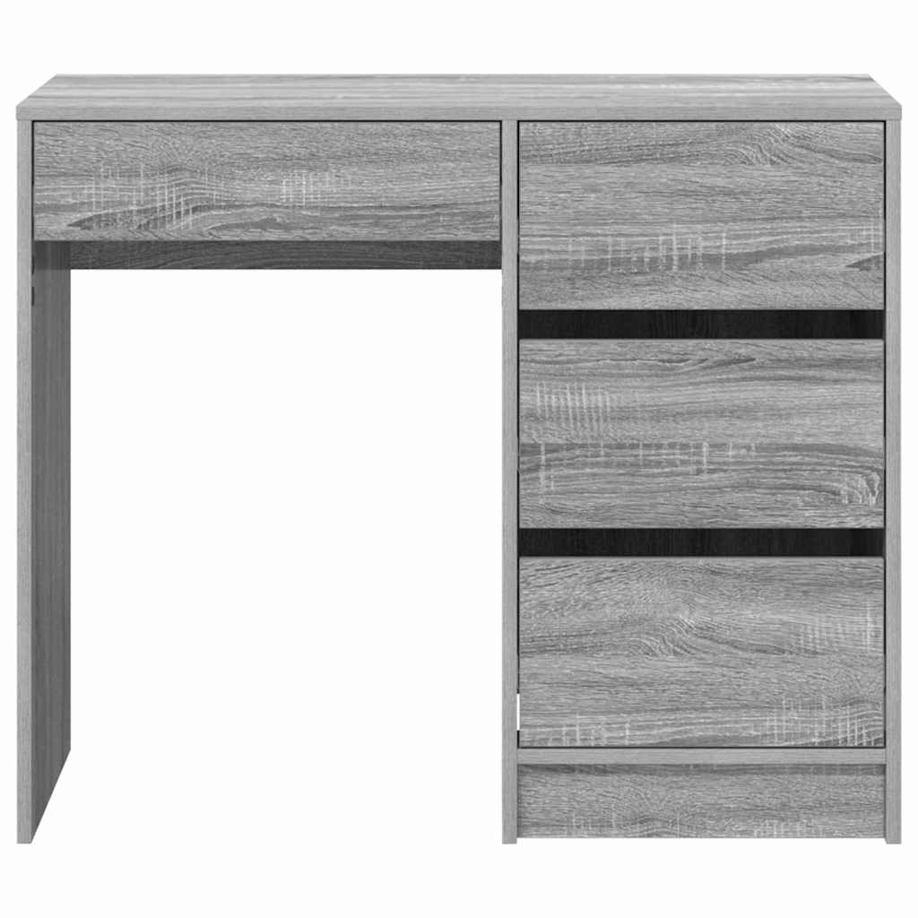 Desk Grey Sonoma Engineered Wood 90 x 37.5 x 75 cm