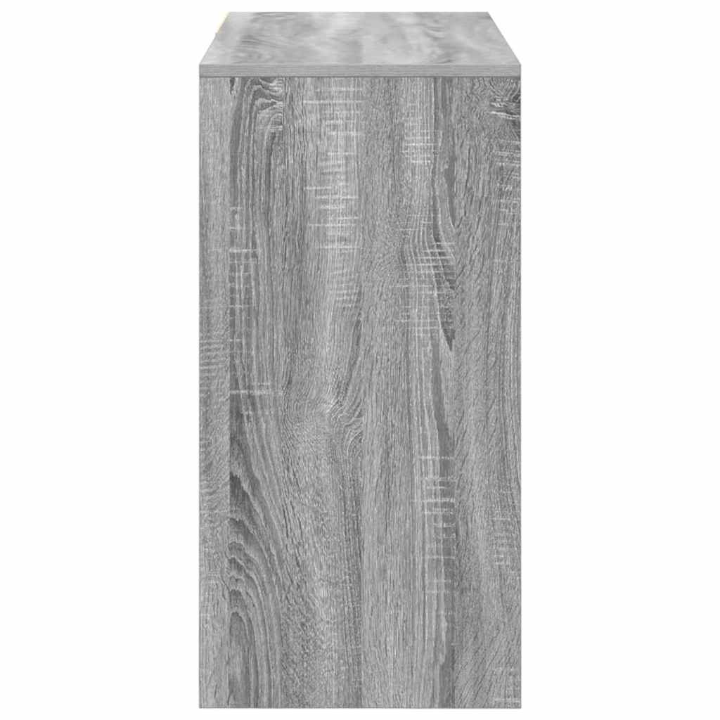 Desk Grey Sonoma Engineered Wood 90 x 37.5 x 75 cm