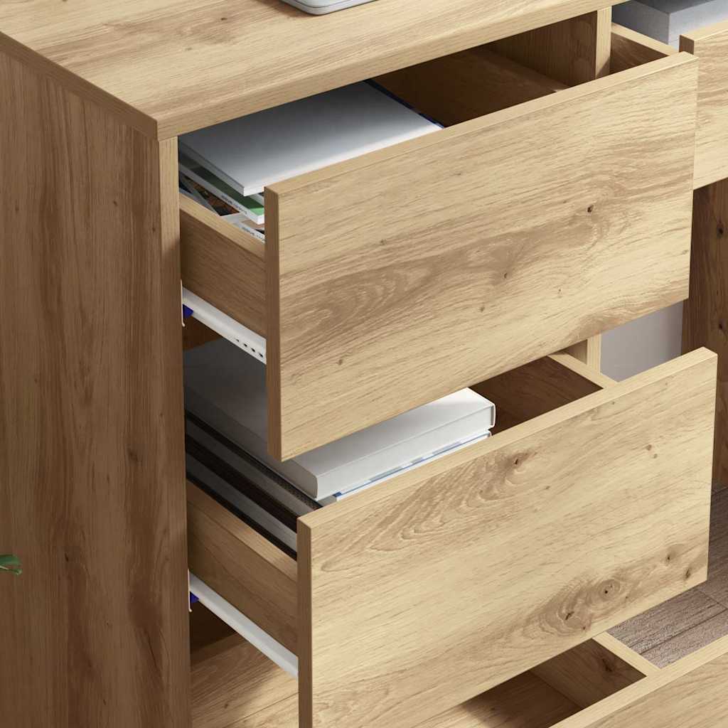 Desk Artisan Oak Engineered Wood 90 x 37.5 x 75 cm
