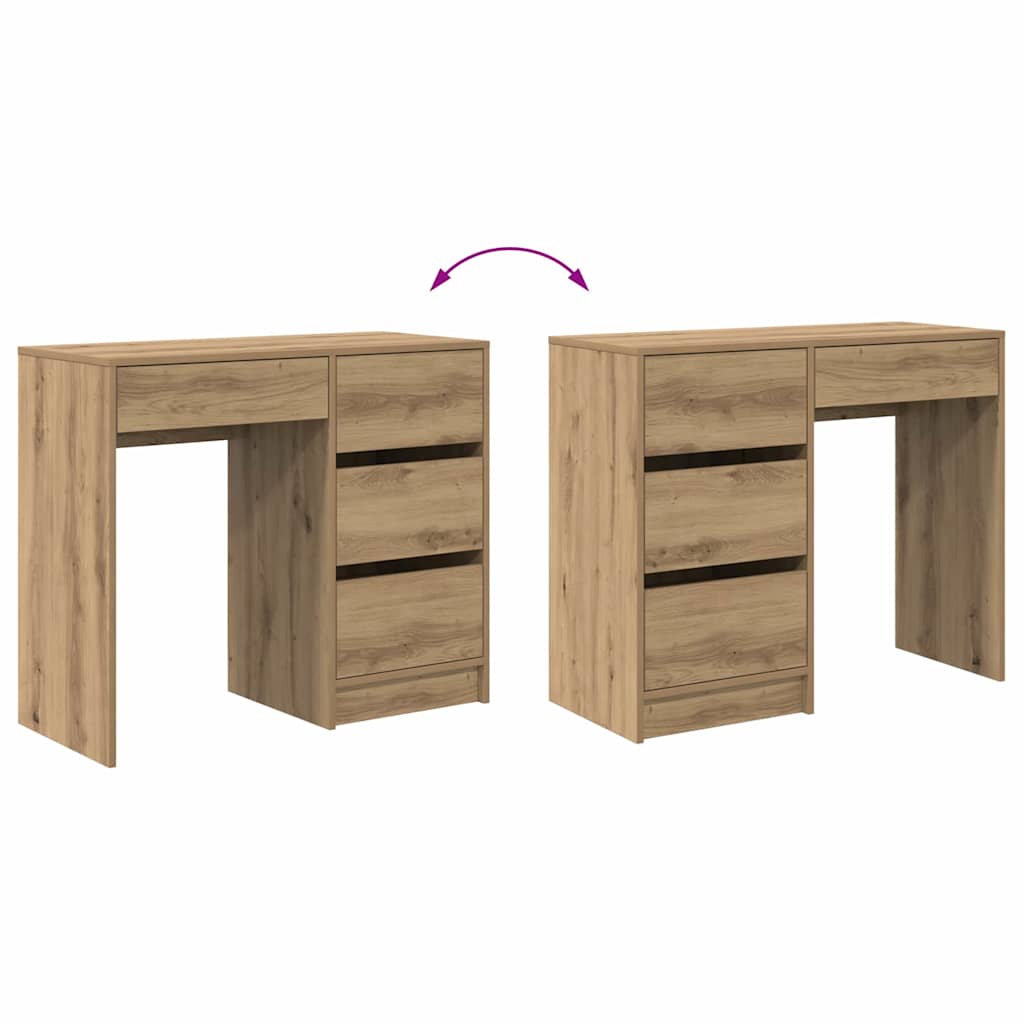 Desk Artisan Oak Engineered Wood 90 x 37.5 x 75 cm