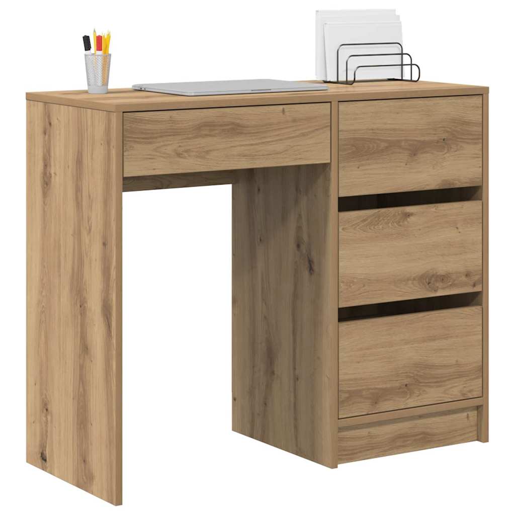 Desk Artisan Oak Engineered Wood 90 x 37.5 x 75 cm