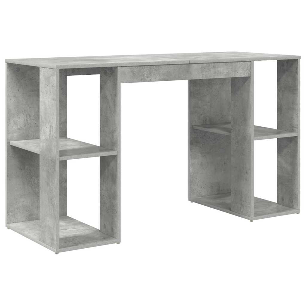 Desk Concrete Grey Engineered Wood 130 x 50.5 x 75 cm