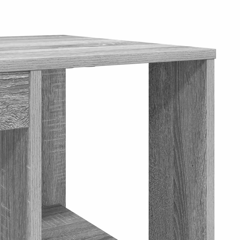 Desk Grey Sonoma Engineered Wood 130 x 50.5 x 75 cm