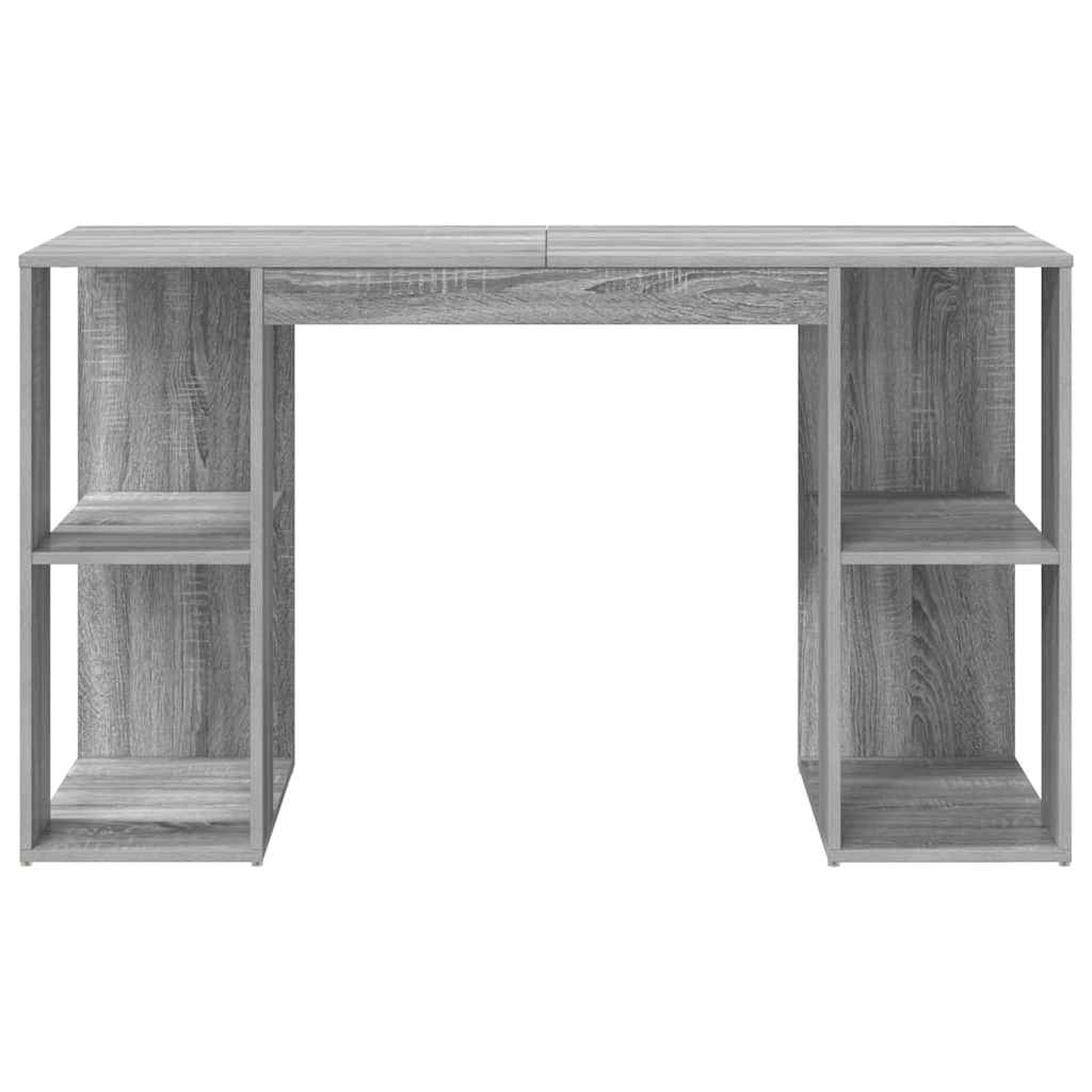 Desk Grey Sonoma Engineered Wood 130 x 50.5 x 75 cm