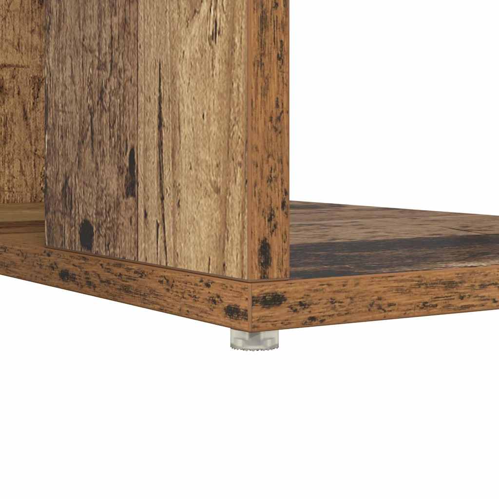 Desk with Shelf Old Wood 130 x 50.5 x 75 cm Engineered Wood