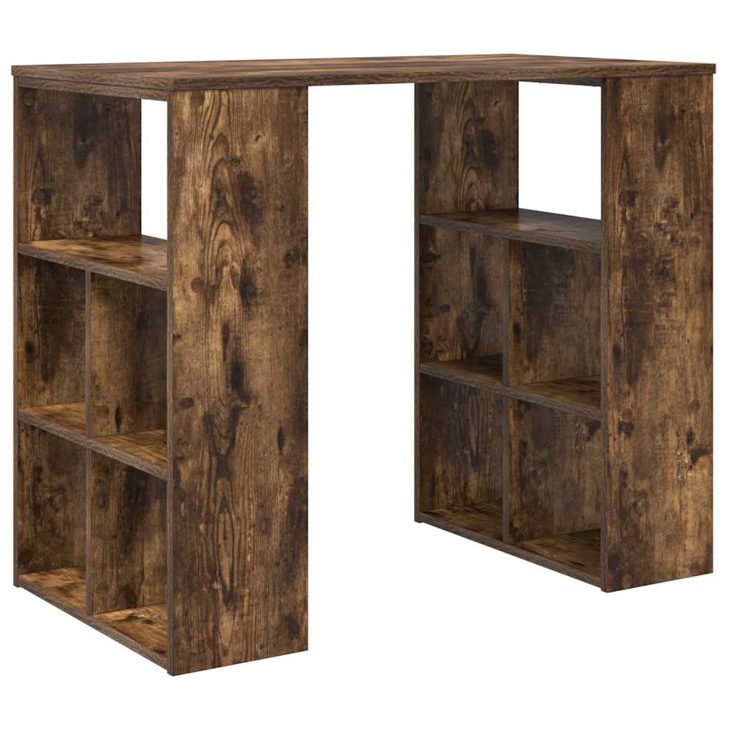 Desk Smoked Oak Engineered Wood 90 x 50 x 75 cm