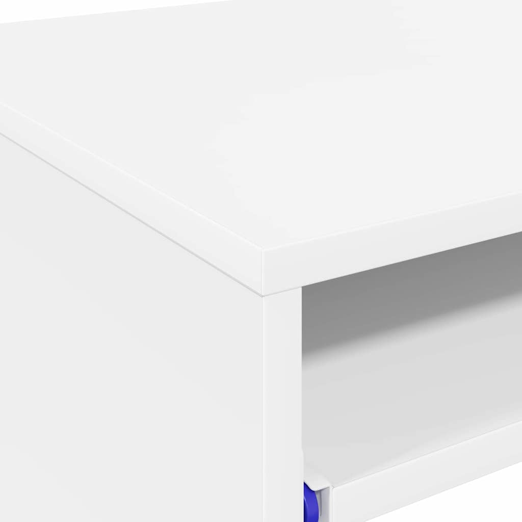 Desk White Engineered Wood 77.5 x 43 x 79 cm