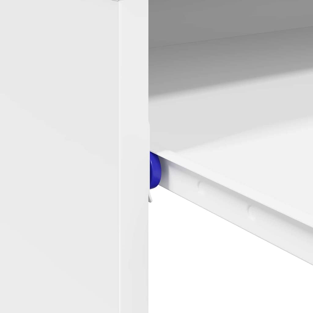 Desk White Engineered Wood 77.5 x 43 x 79 cm