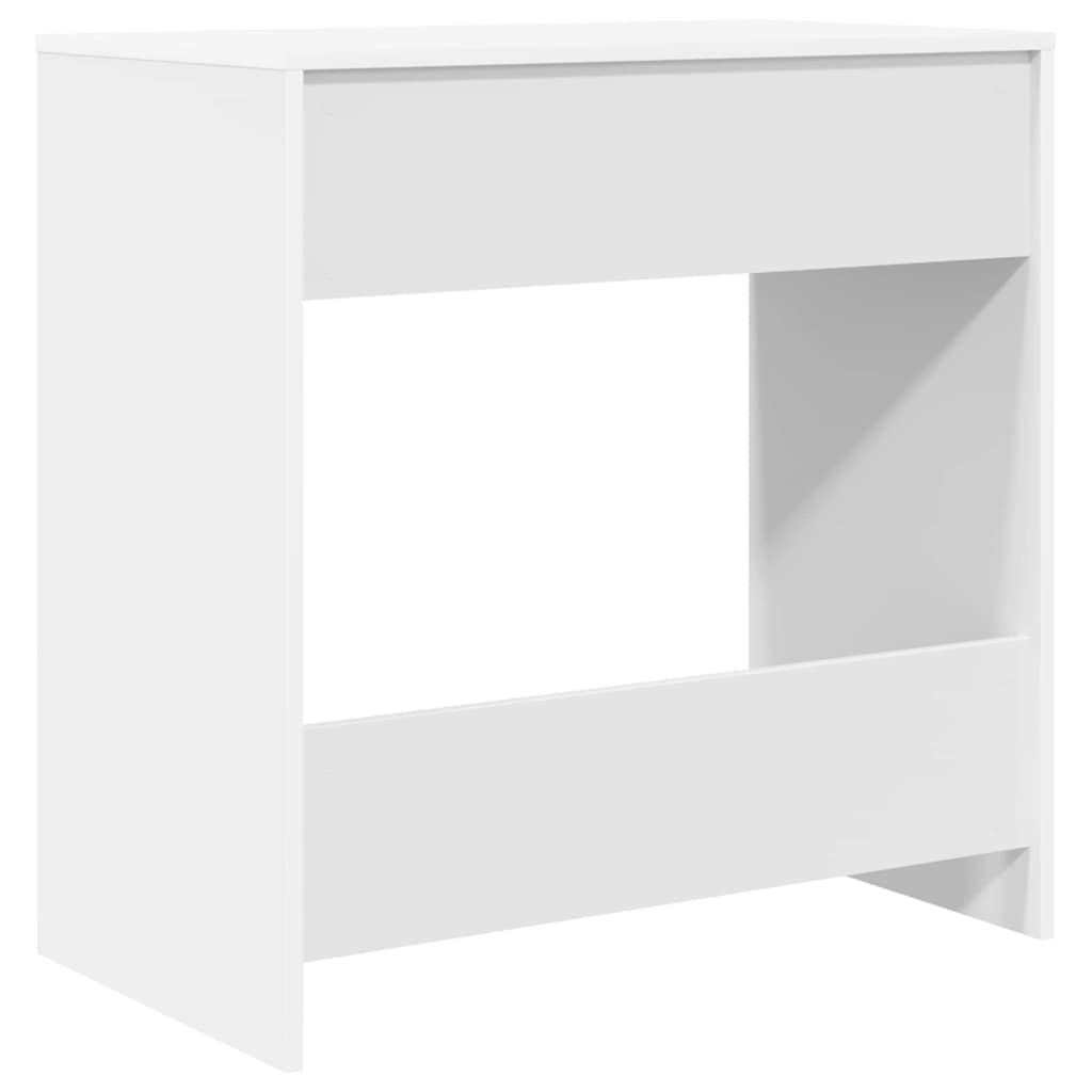 Desk White Engineered Wood 77.5 x 43 x 79 cm