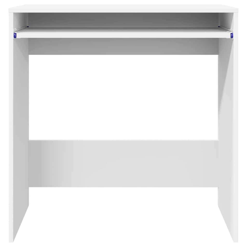 Desk White Engineered Wood 77.5 x 43 x 79 cm
