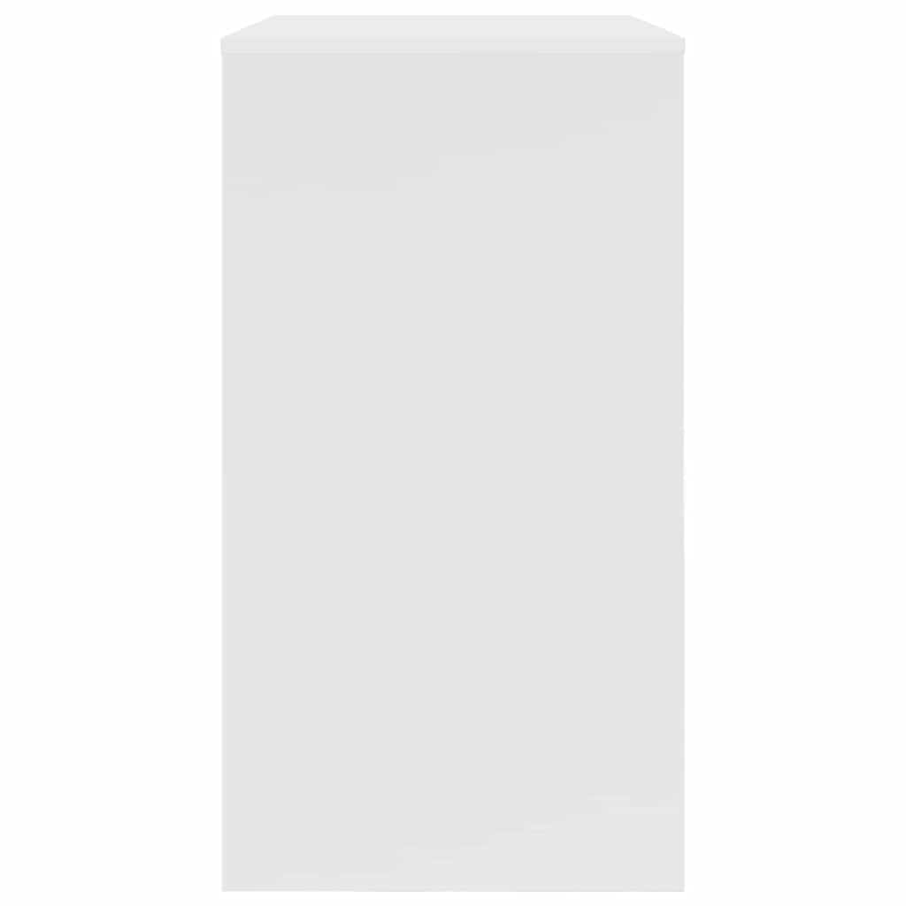 Desk White Engineered Wood 77.5 x 43 x 79 cm