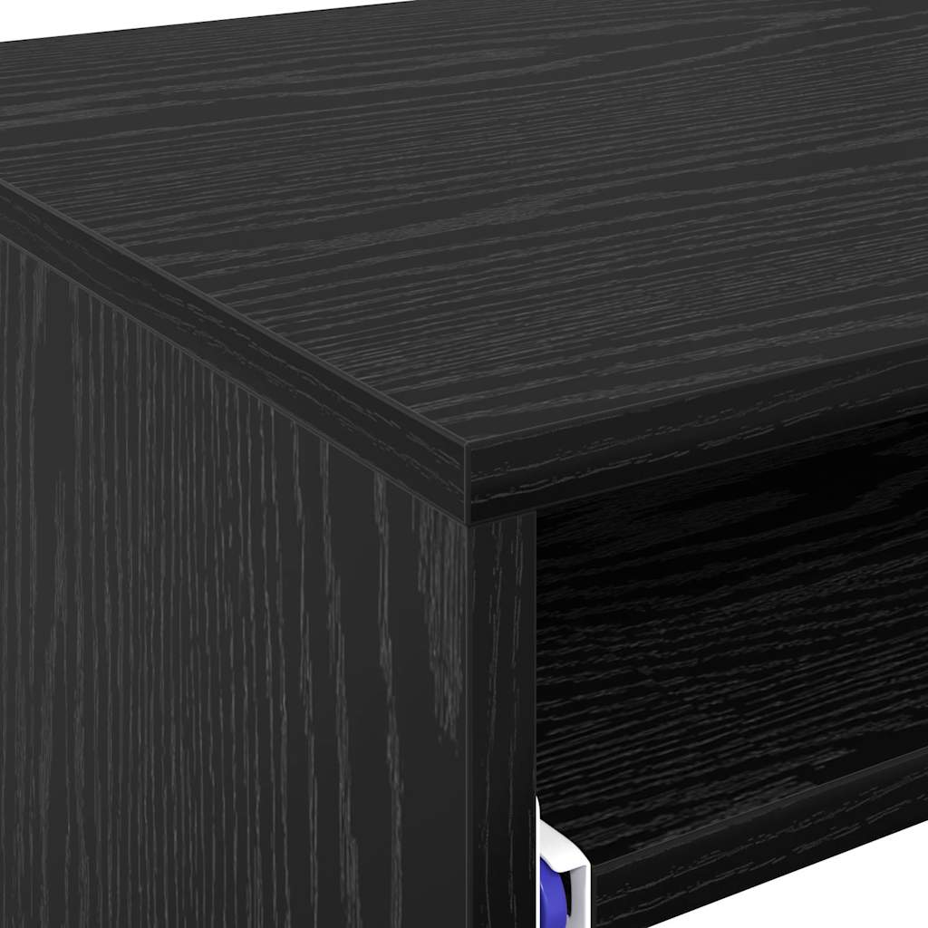 Desk Black Oak Engineered Wood 77.5 x 43 x 79 cm