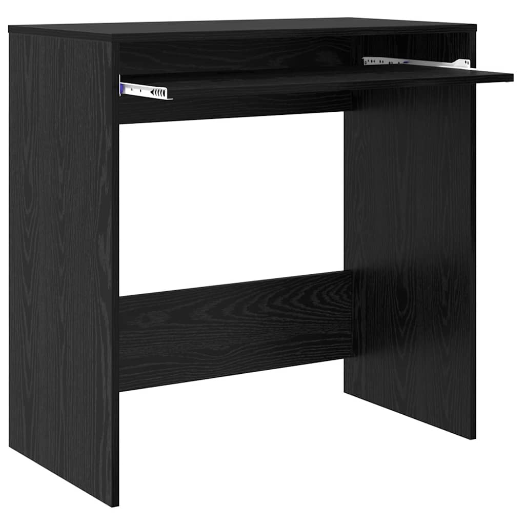 Desk Black Oak Engineered Wood 77.5 x 43 x 79 cm