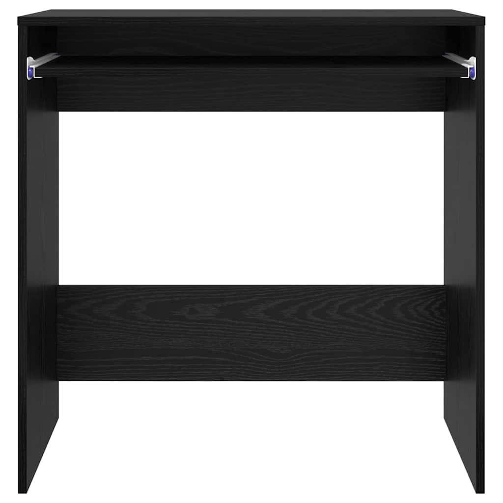 Desk Black Oak Engineered Wood 77.5 x 43 x 79 cm