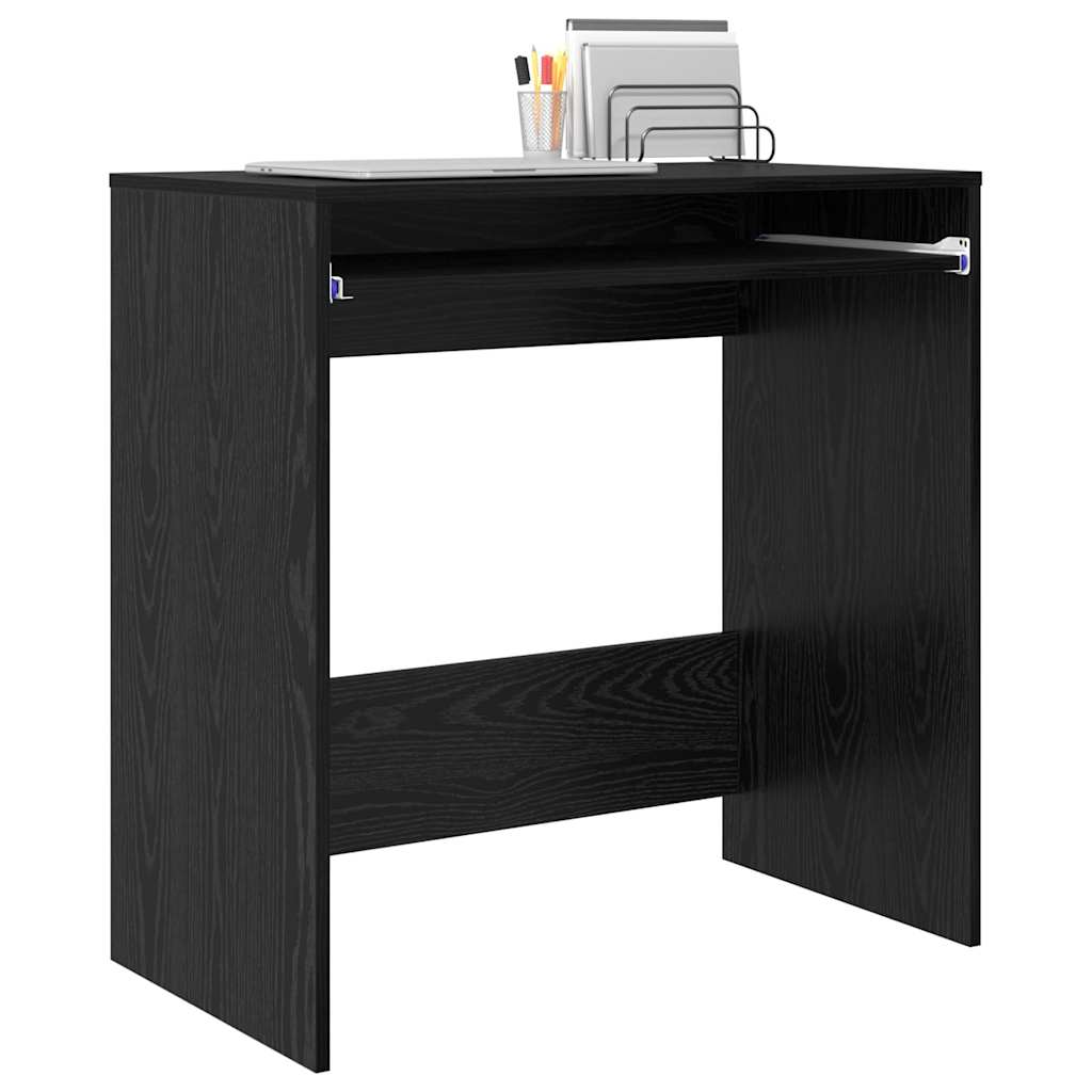 Desk Black Oak Engineered Wood 77.5 x 43 x 79 cm