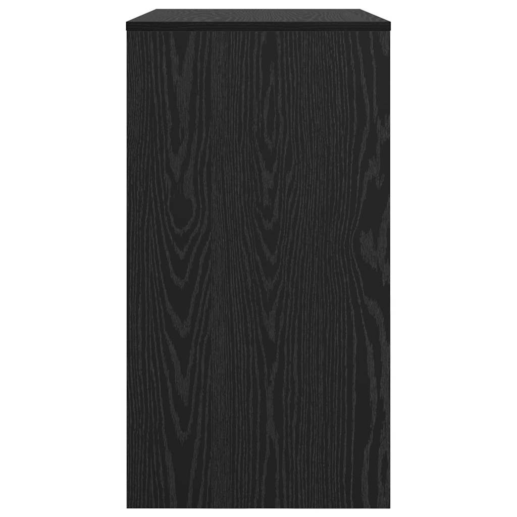 Desk Black Oak Engineered Wood 77.5 x 43 x 79 cm