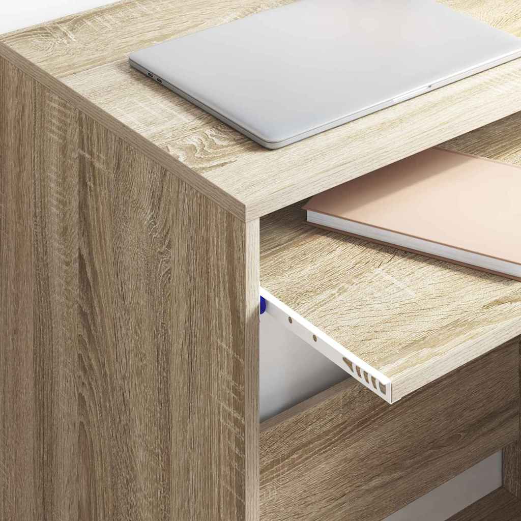 Desk Sonoma Oak Engineered Wood 77.5 x 43 x 79 cm