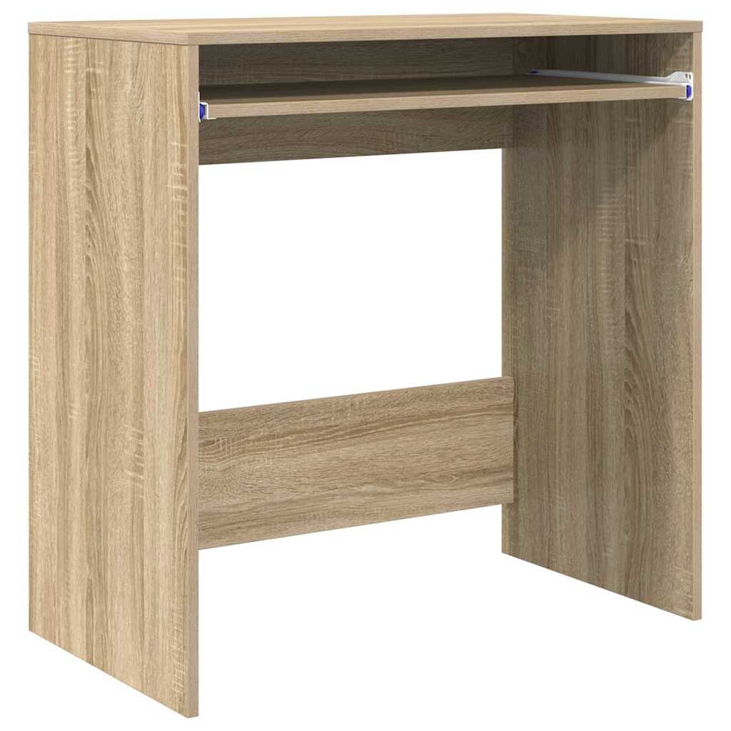 vidaXL Desk with Shelf Sonoma oak 77.5 x 43 x 79 cm Engineered Wood
