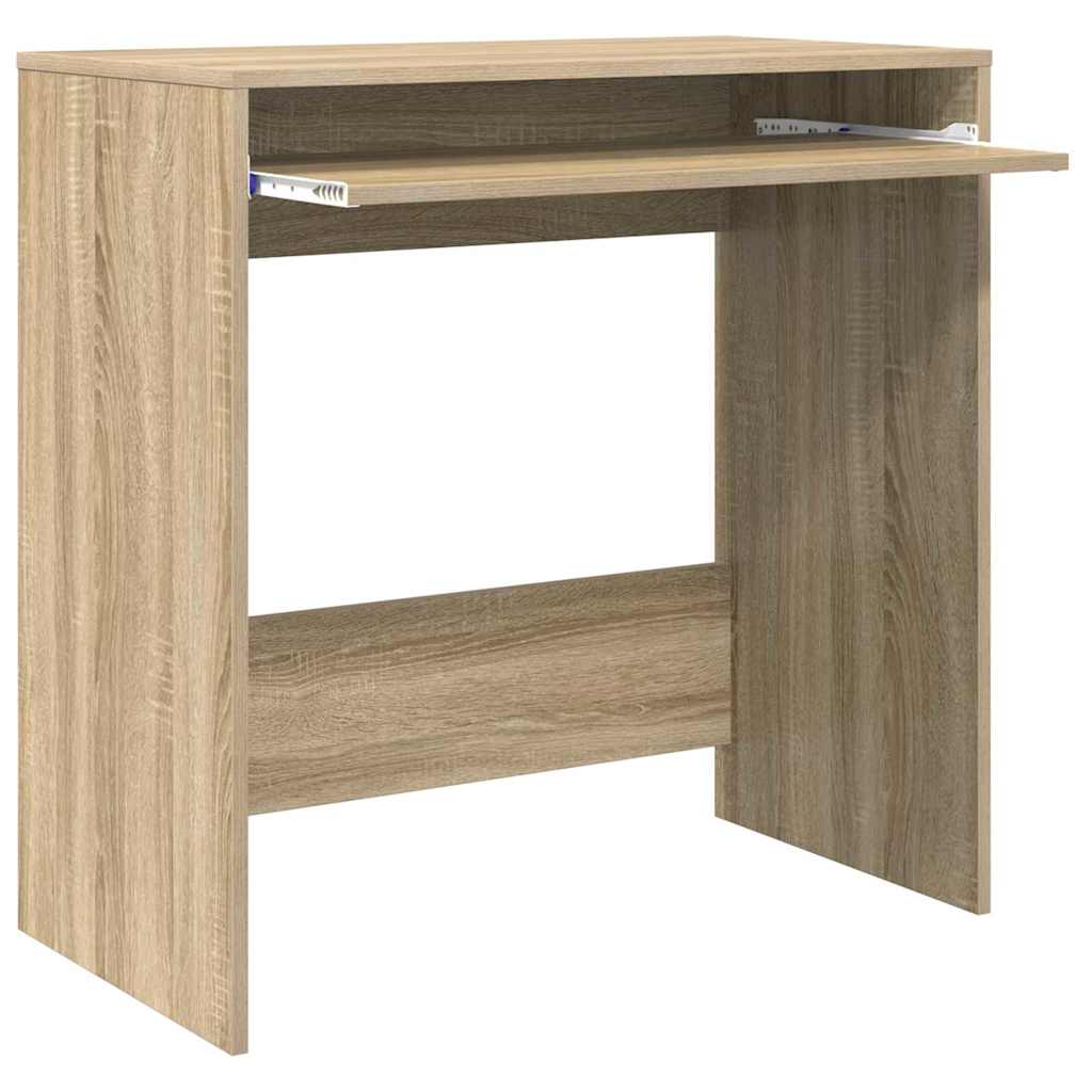 vidaXL Desk with Shelf Sonoma oak 77.5 x 43 x 79 cm Engineered Wood