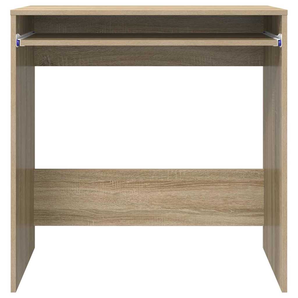 vidaXL Desk with Shelf Sonoma oak 77.5 x 43 x 79 cm Engineered Wood