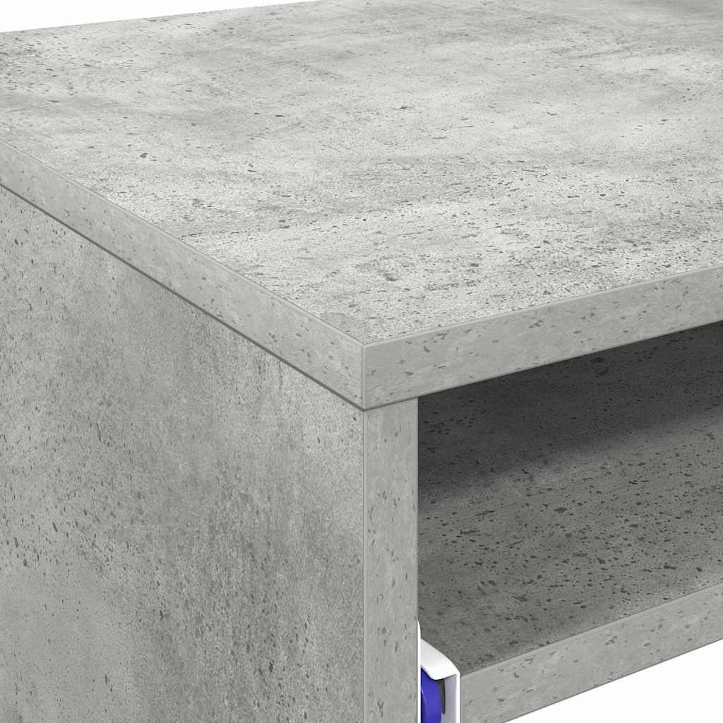 Desk Concrete Grey Engineered Wood 77.5 x 43 x 79 cm