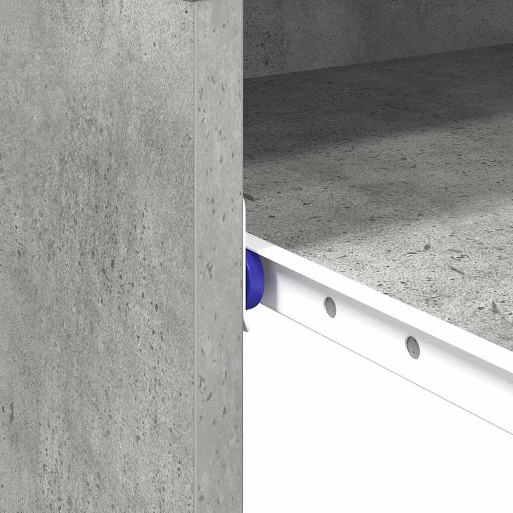 Desk Concrete Grey Engineered Wood 77.5 x 43 x 79 cm
