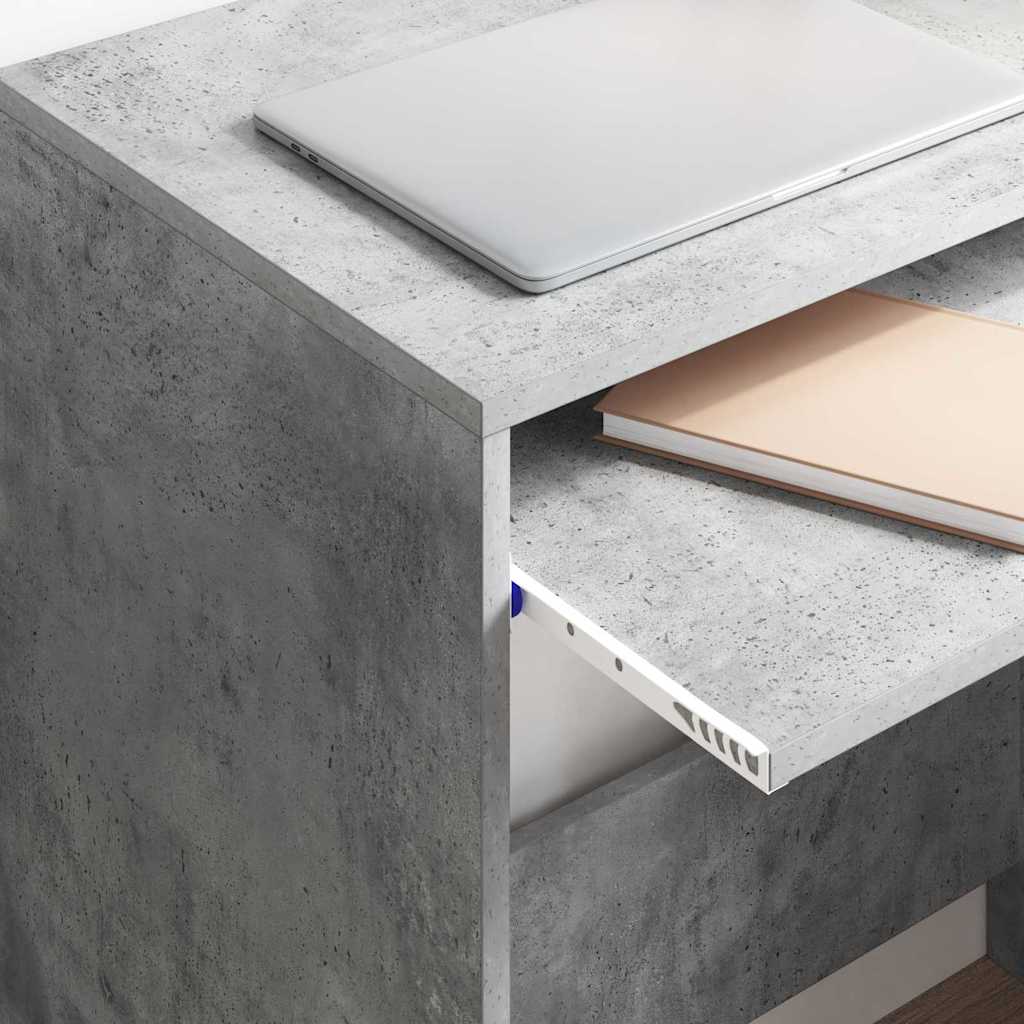 Desk Concrete Grey Engineered Wood 77.5 x 43 x 79 cm