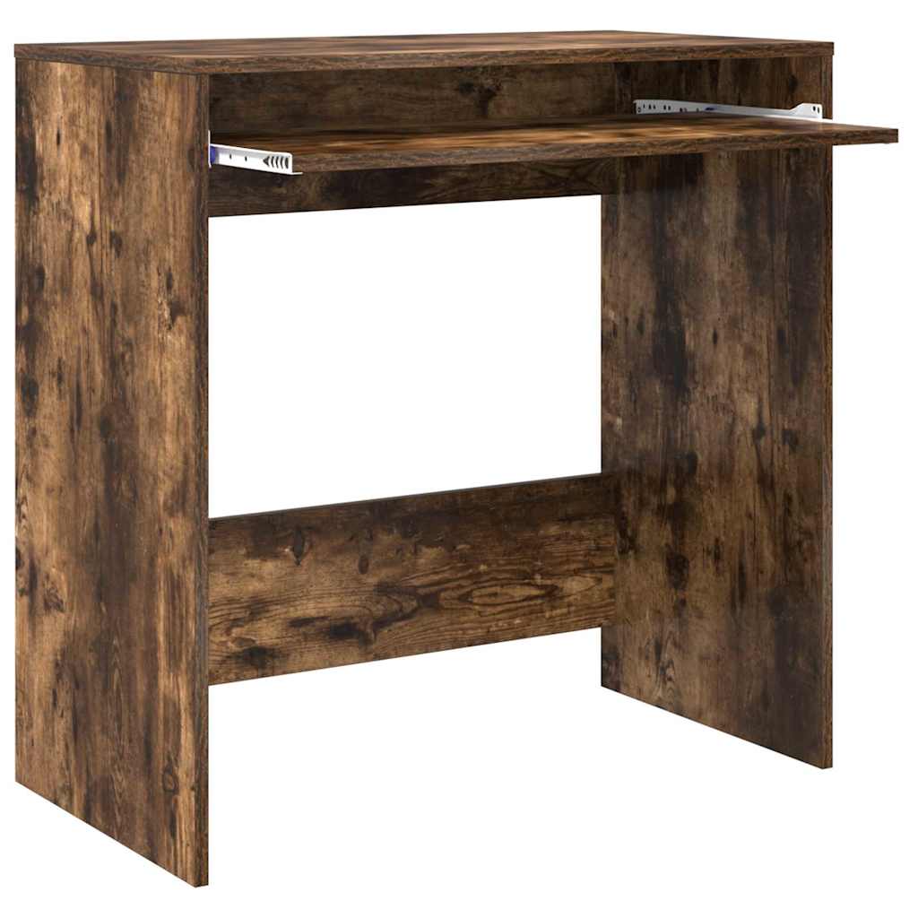 Desk Smoked Oak Engineered Wood 77.5 x 43 x 79 cm