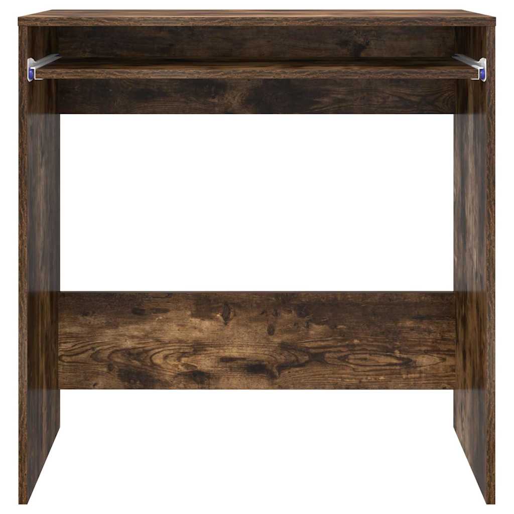 Desk Smoked Oak Engineered Wood 77.5 x 43 x 79 cm