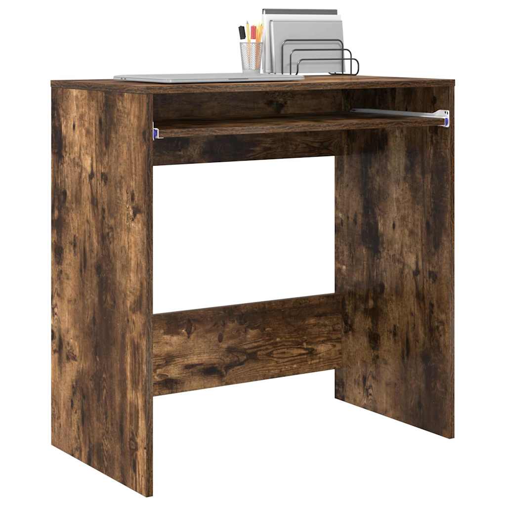 Desk Smoked Oak Engineered Wood 77.5 x 43 x 79 cm