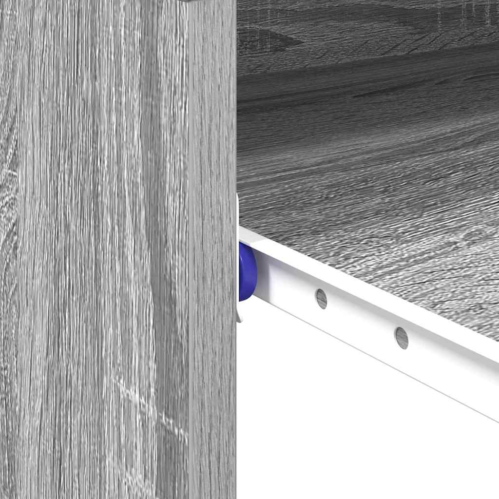 Desk Grey Sonoma Engineered Wood 77.5 x 43 x 79 cm