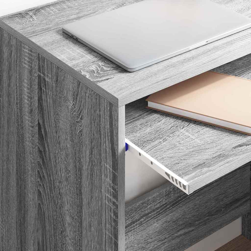 Desk Grey Sonoma Engineered Wood 77.5 x 43 x 79 cm