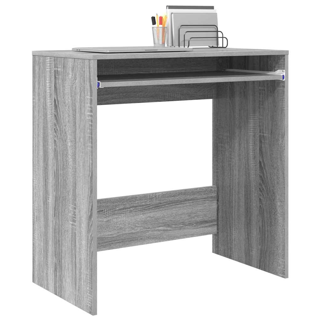 Desk Grey Sonoma Engineered Wood 77.5 x 43 x 79 cm