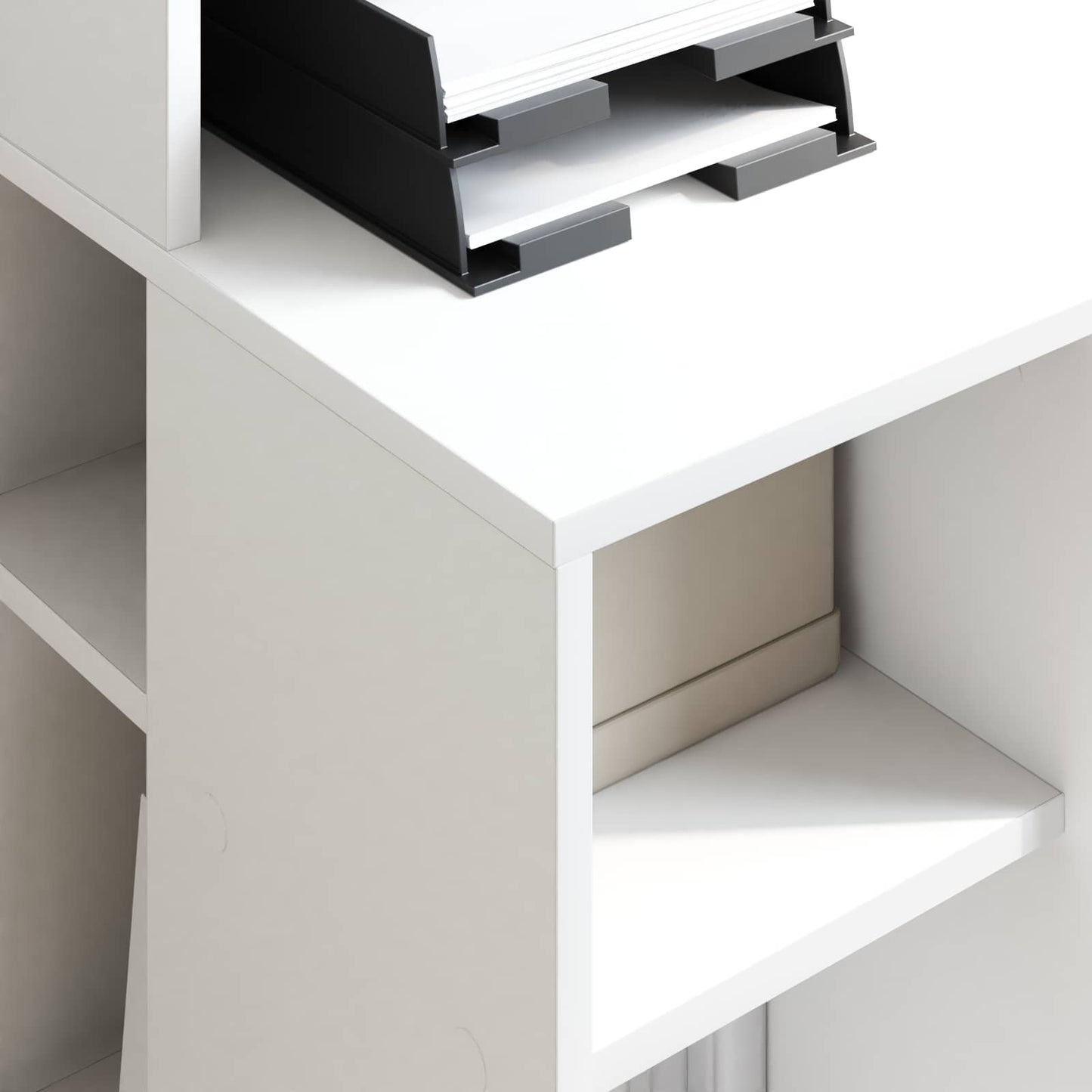 Desk White Engineered Wood 90 x 48 x 101.5 cm