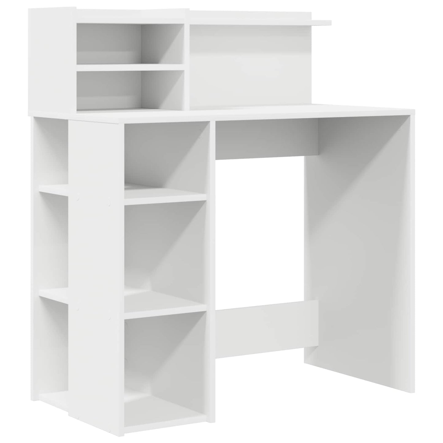 Desk White Engineered Wood 90 x 48 x 101.5 cm