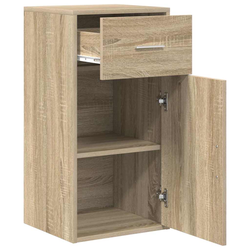 Sideboard with Drawer Sonoma Oak 38 x 34 x 75 cm