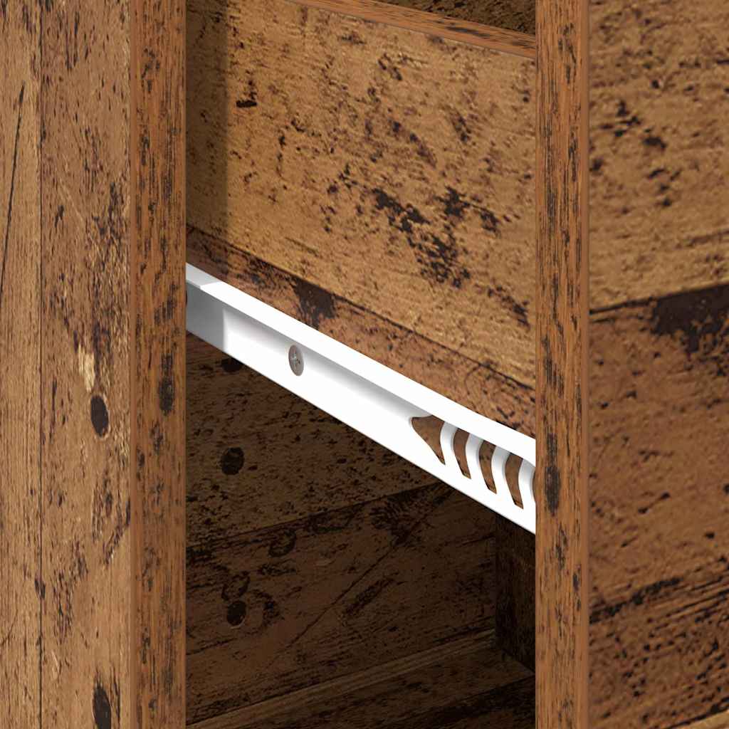 Sideboard with Drawer Old Wood 38 x 34 x 75 cm