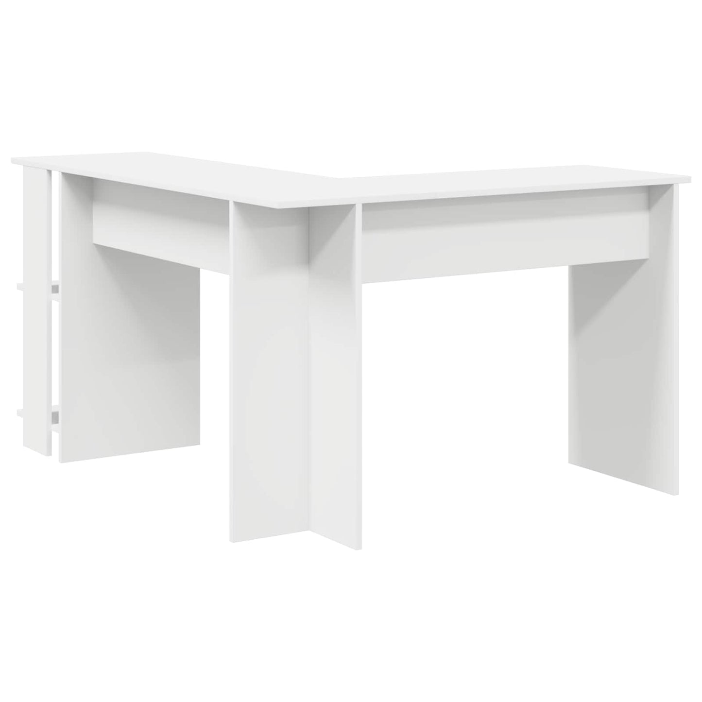 Corner Desk White Engineered Wood 140 x 113.5 x 75 cm
