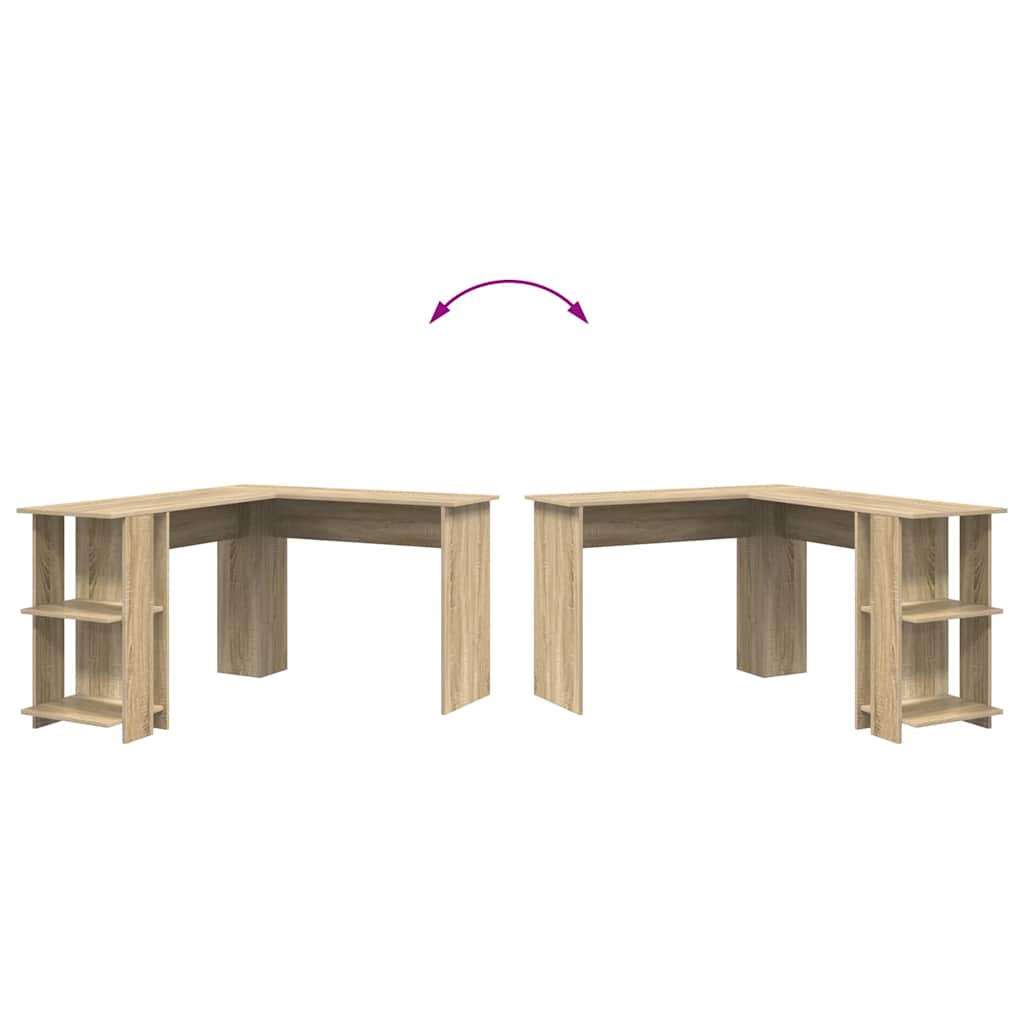 Corner Desk Sonoma Oak 140 x 113.5 x 75 cm Engineered Wood