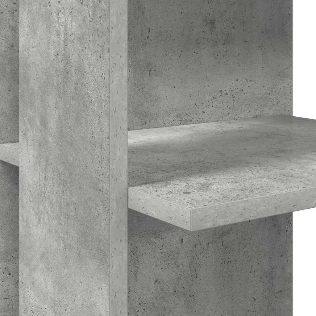 Corner Desk Concrete Grey 140 x 113.5 x 75 cm Engineered Wood