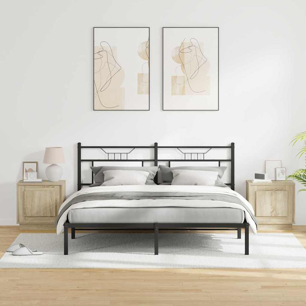 Bedside Cabinet 2 pcs Sonoma Oak 44 x 34.5 x 45 cm