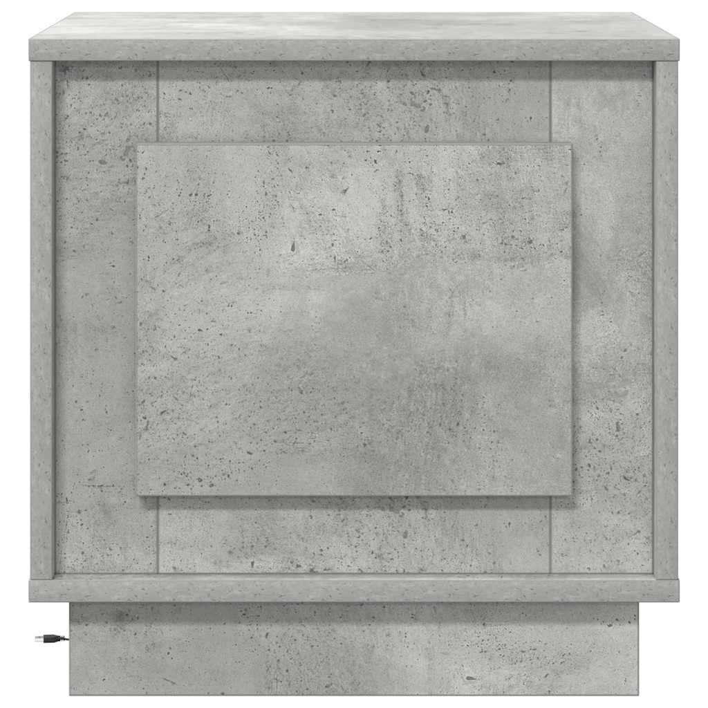 Bedside Cabinet Concrete Grey 44 x 34.5 x 45 cm Engineered Wood