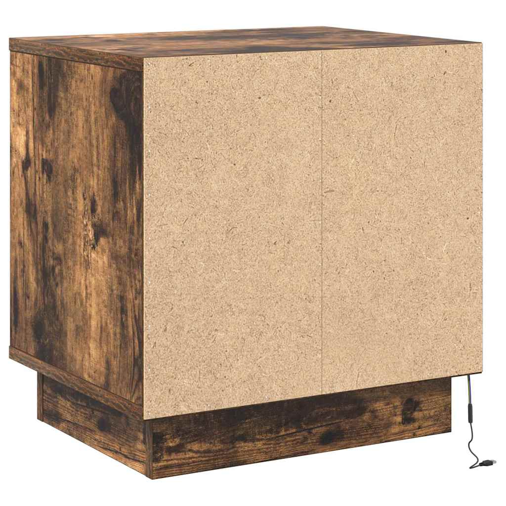 Bedside Cabinet 2 pcs Smoked Oak 44 x 34.5 x 45 cm