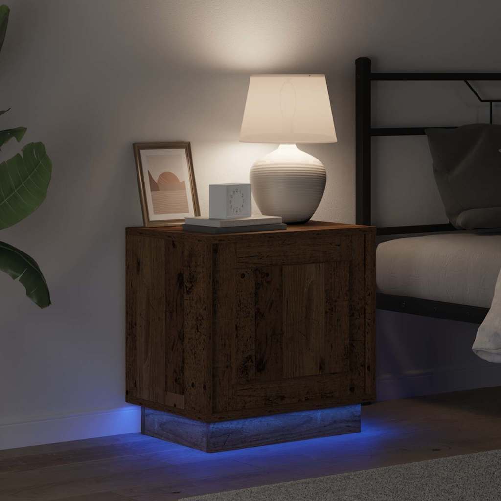 Bedside Cabinet Old Wood 44 x 34.5 x 45 cm Engineered Wood