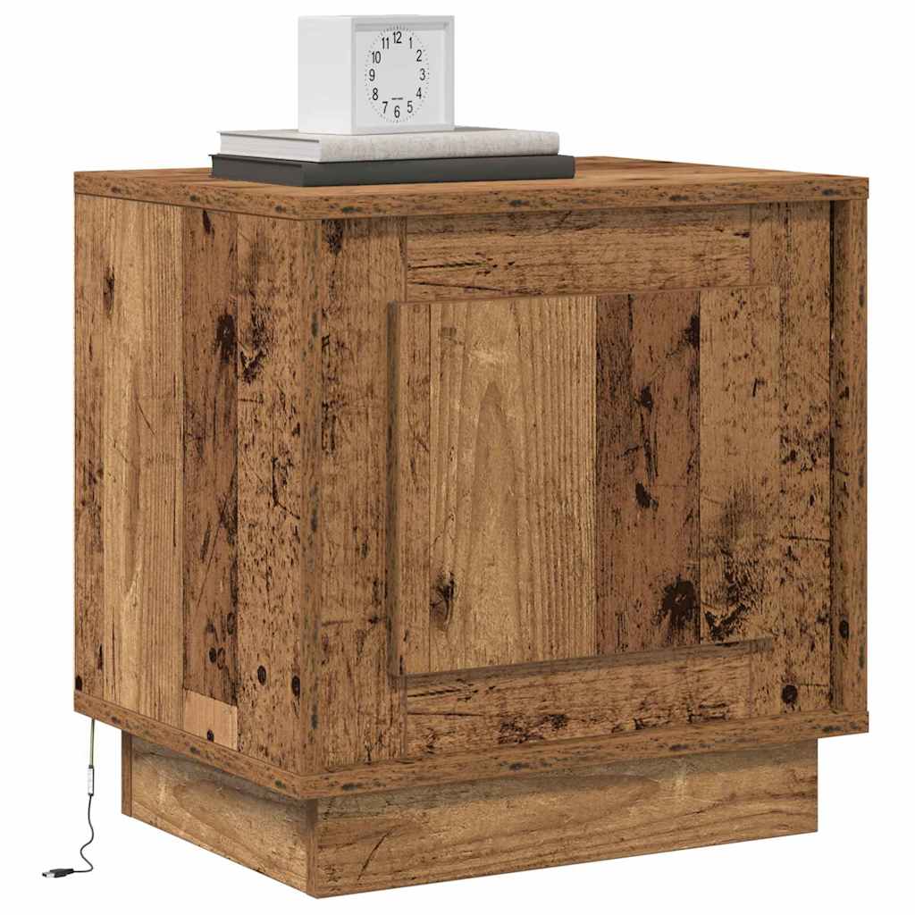 Bedside Cabinet Old Wood 44 x 34.5 x 45 cm Engineered Wood